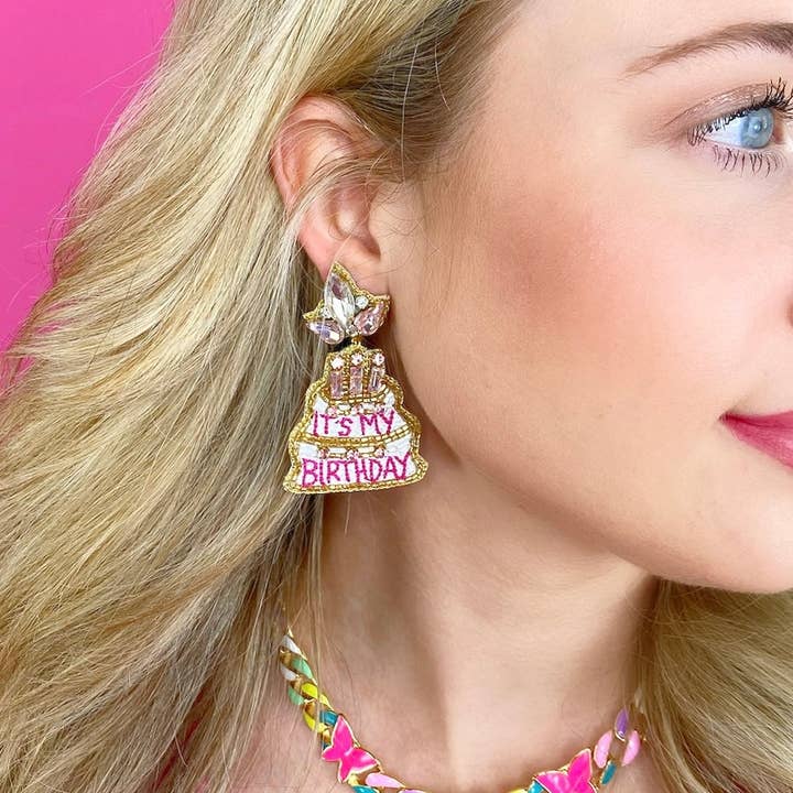 Taylor Shaye Birthday Barbie Cake Earrings