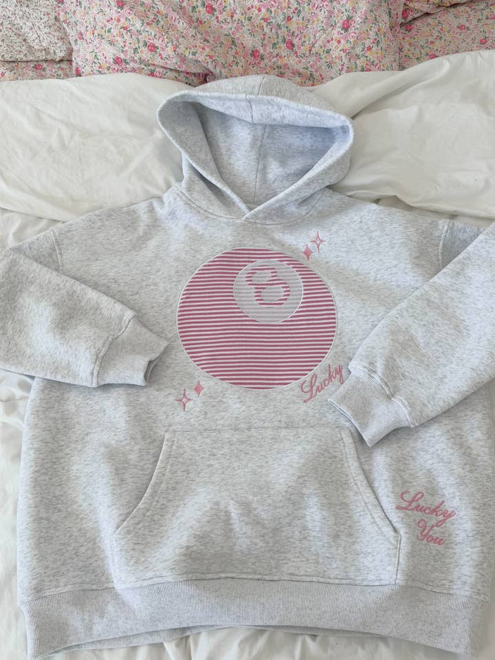 Sunkissed Coconut Lucky You Embroidered Hoodie