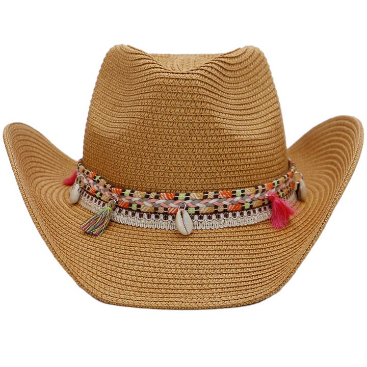 Pink Deco Coastal Cowboy Hat