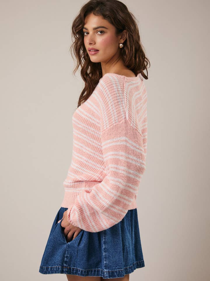 Sunday Edition Striped Sweater