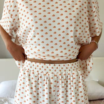 Sunkissed Coconut Pumpkin Pajama Shorts