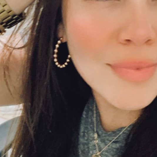 Beaded Hoop Earrings