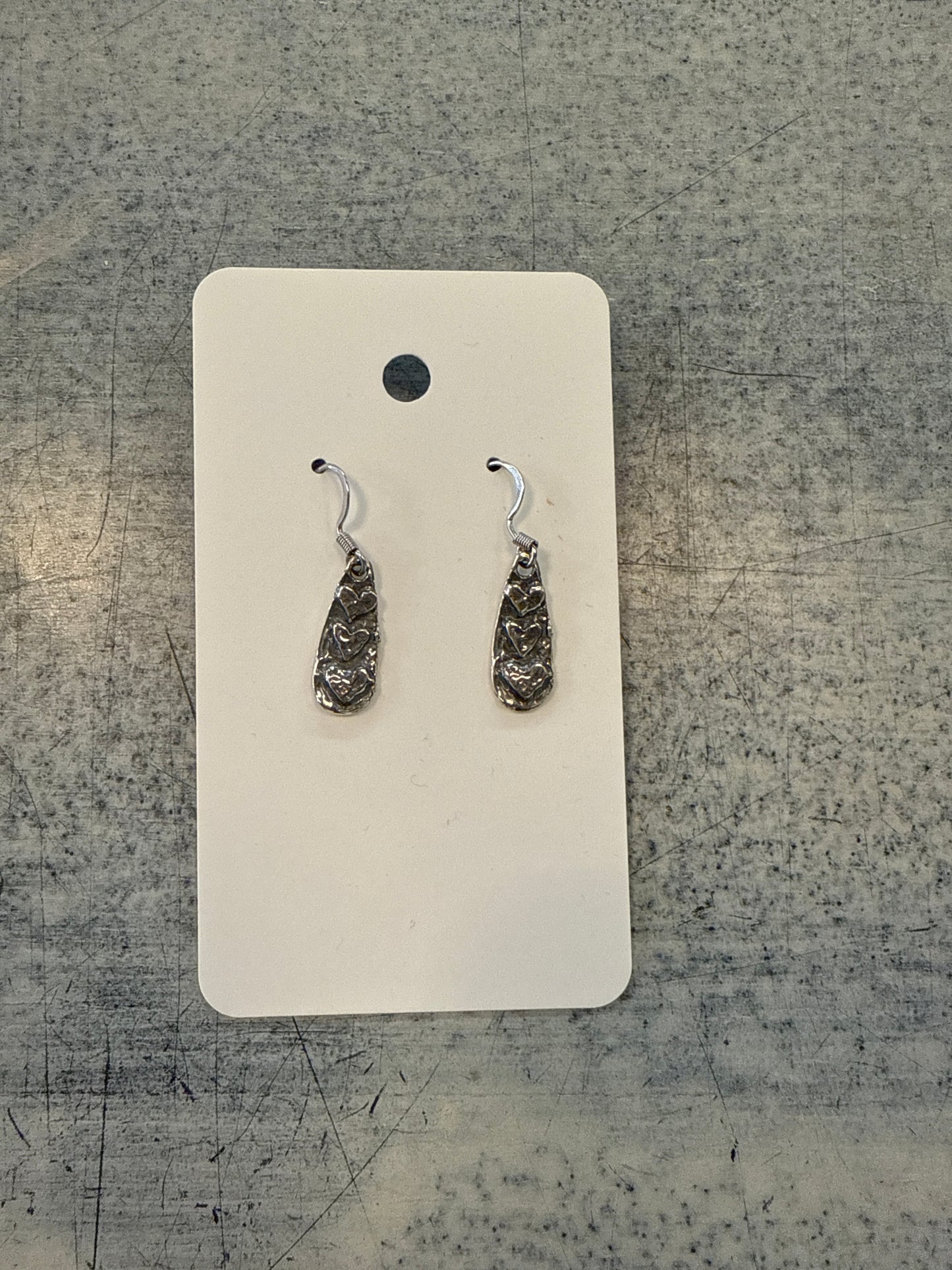 PJE Triple Heart Dangle Earrings