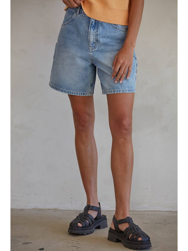 By Together Lucky Charm Denim Shorts