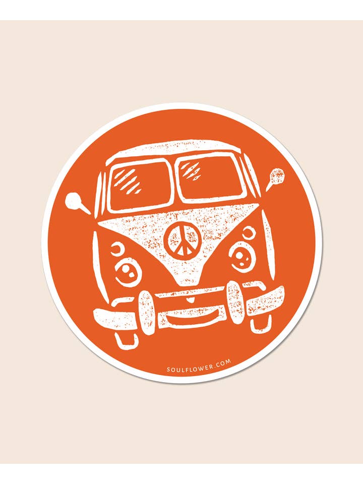 Hippie Bus Sticker