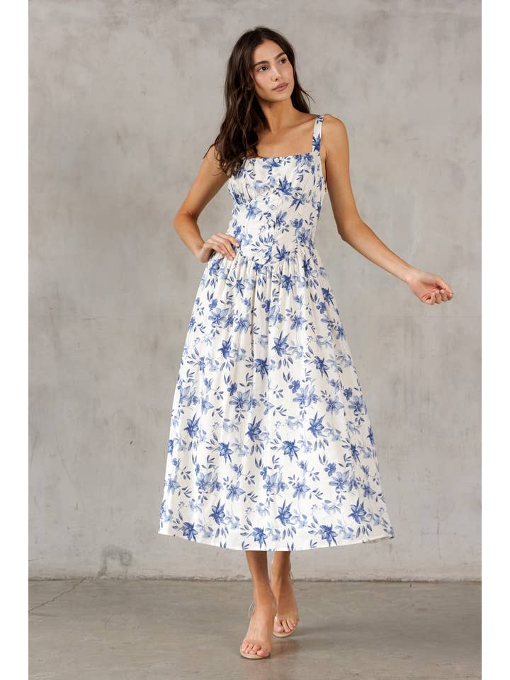 Storia Floral Midi Dress
