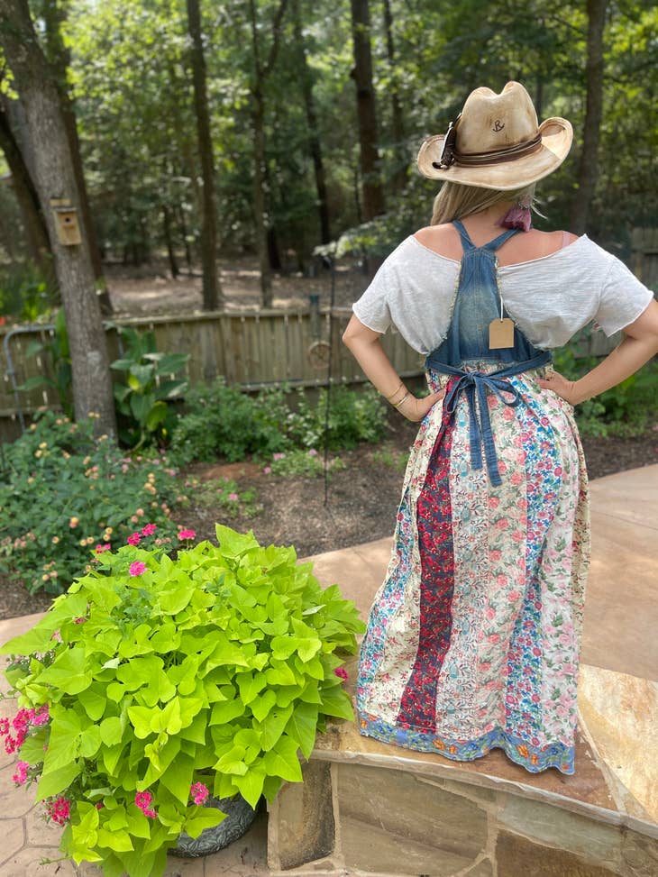 A Rare Bird Patchwork Overall Dress
