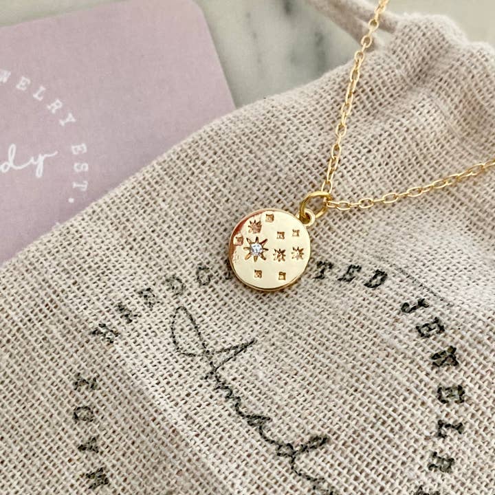 Coin Medallion Gold Filled Necklace