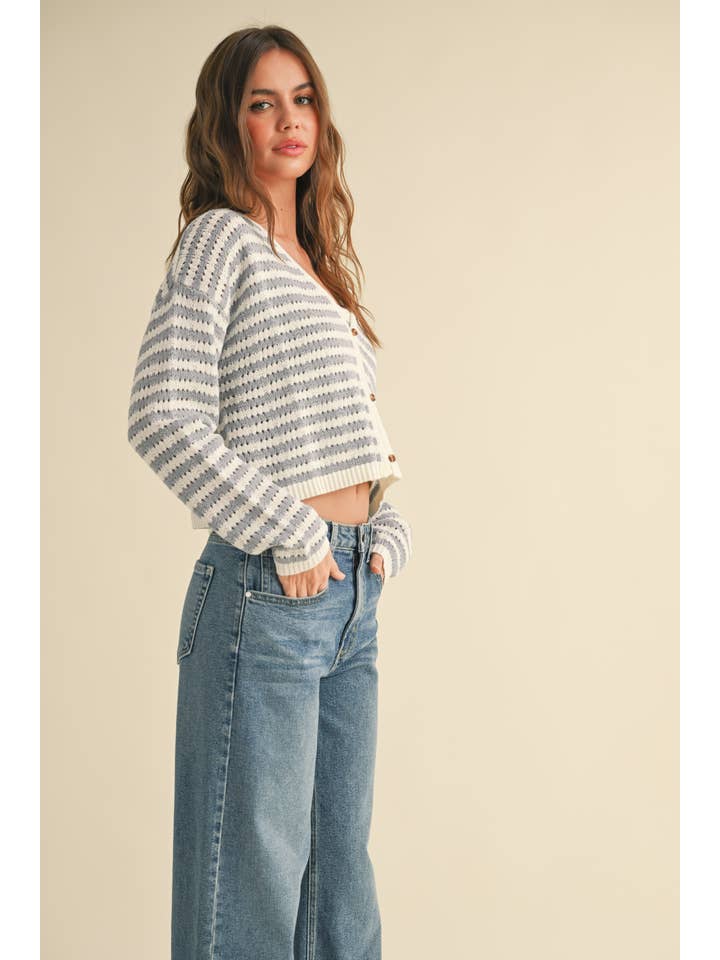 Miou Muse Crochet Knitted Cardigan