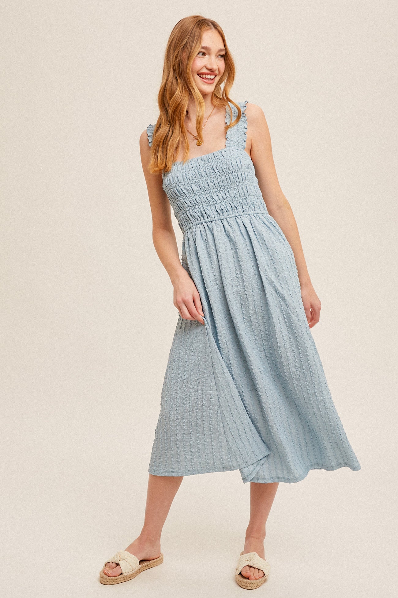Hem & Thread Seafoam Midi Dress