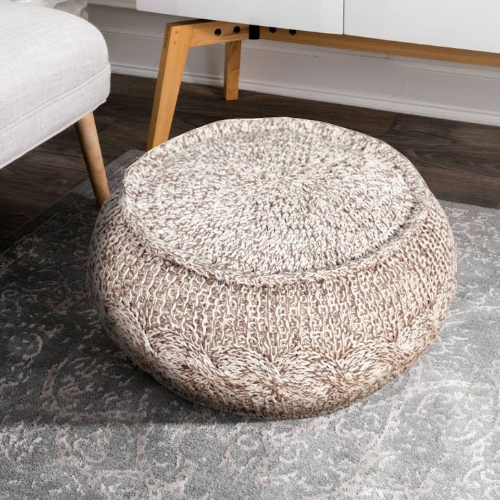 Natural Jute Pouf
