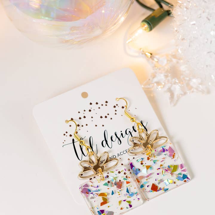 TLD Designs Confetti Present Earrings