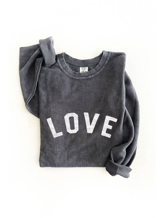 Oat Collective LOVE Thermal Vintage Pullover