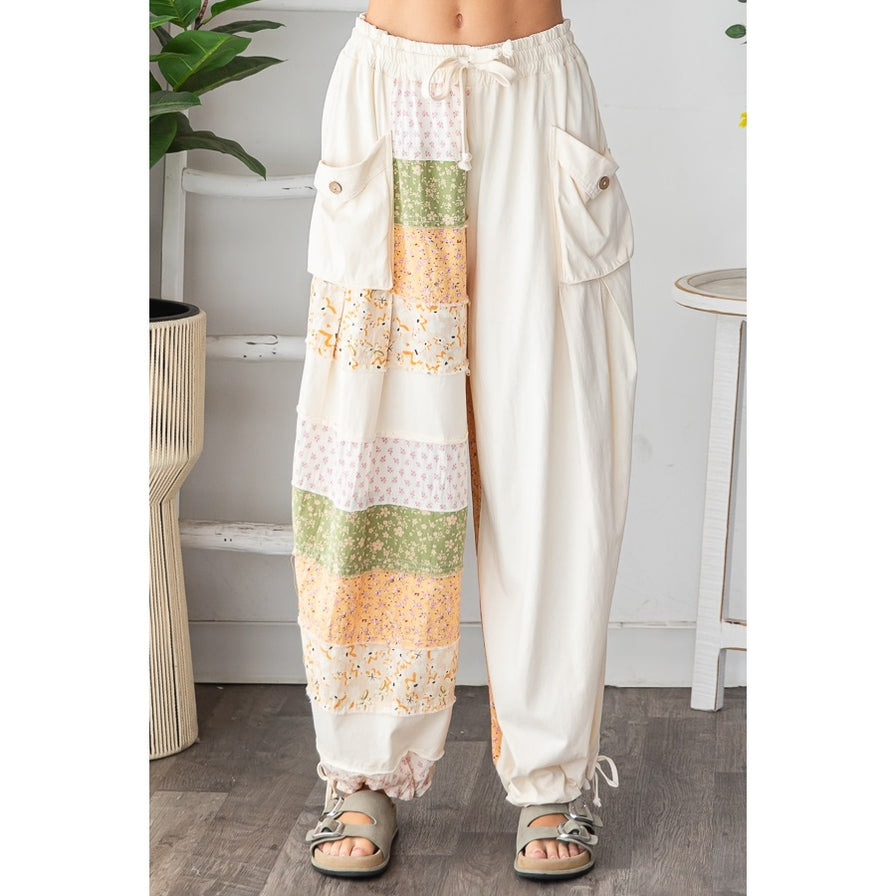 Oli & Hali Mixed Print Wide Leg Pants