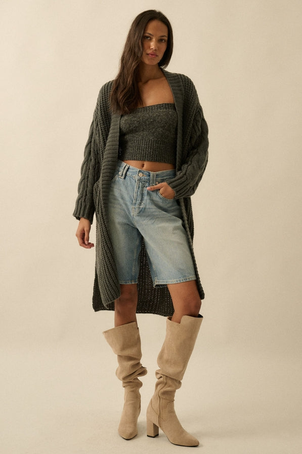 Promesa Knit Open Front Cardigan
