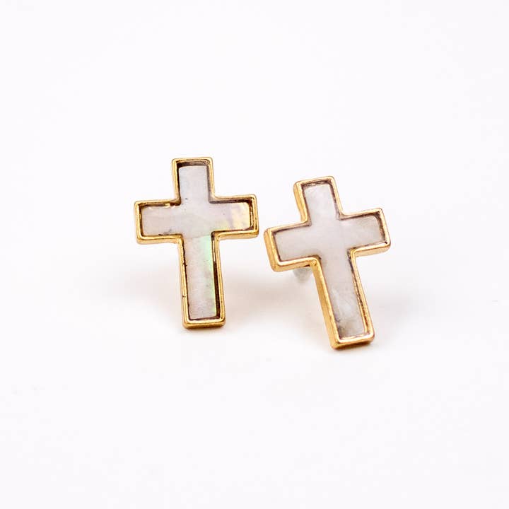 Cross Stud Earrings