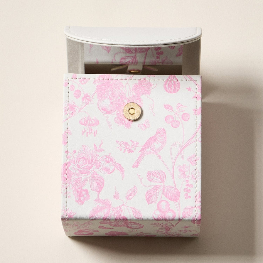 Vintage Floral Travel Jewelry Box