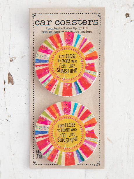 Natural Life Car Coasters