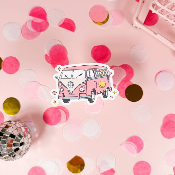Groovy Van Vinyl Sticker