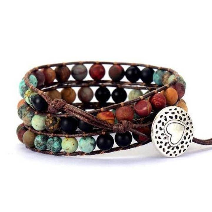 Free Spirit Natural Love Wrap Bracelet