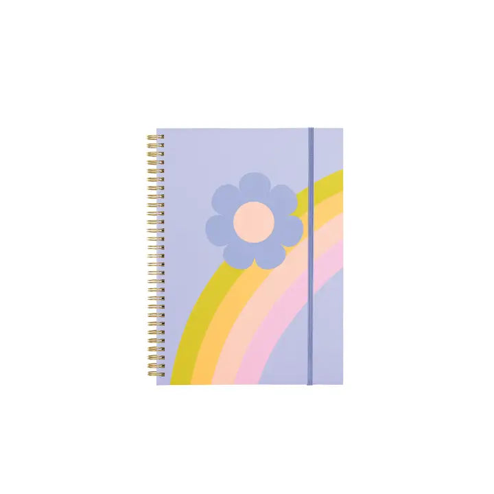 Talking Out Of Turn Rainbow Flower Notebook