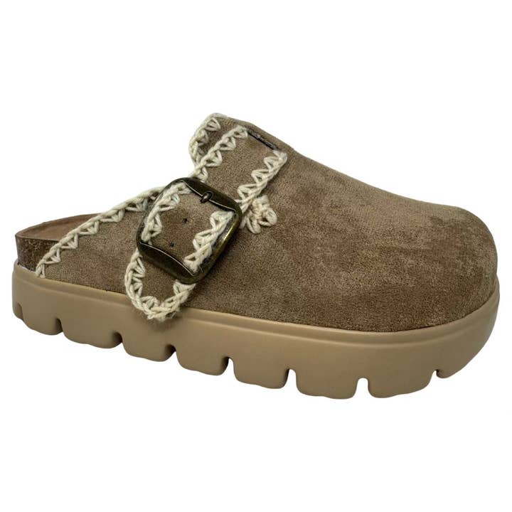 Very G Nevada 3 Stitched Suede Clog