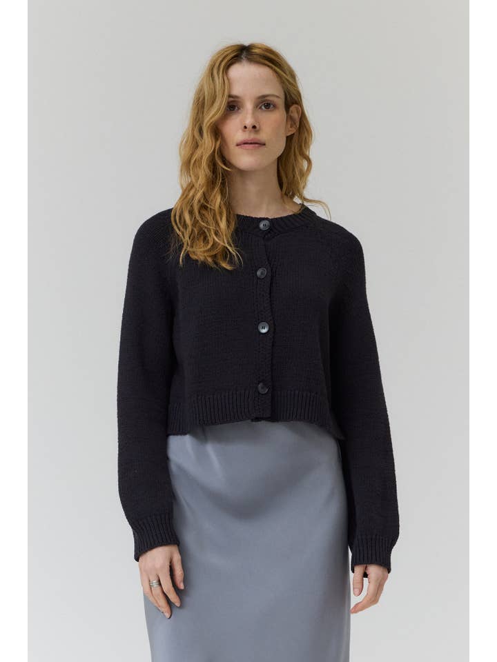 Grade & Gather Knit Crop Cardigan