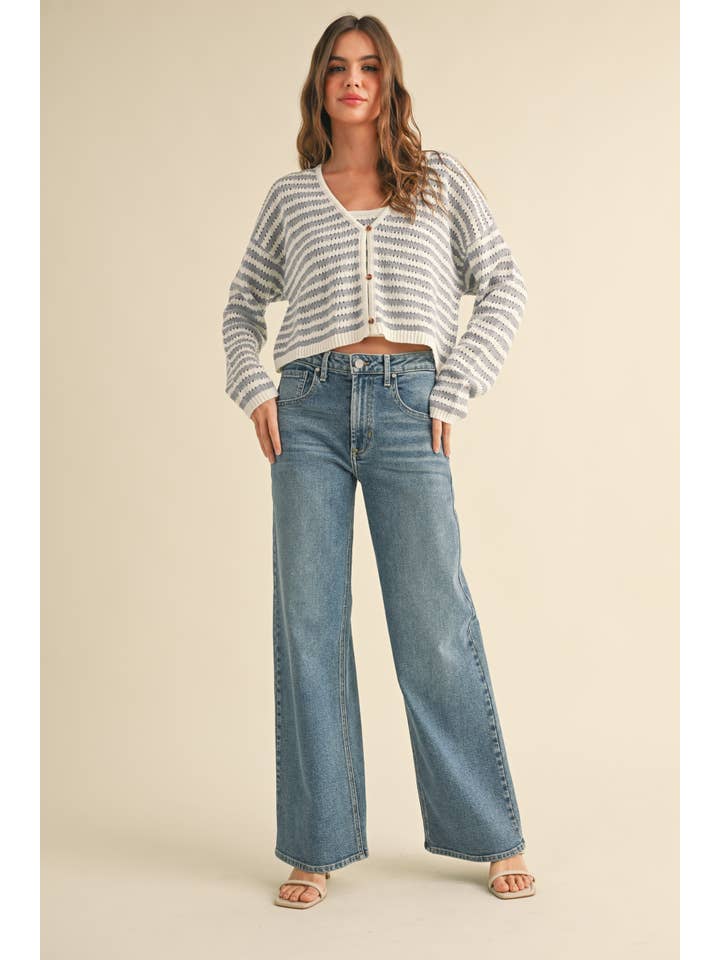 Miou Muse Crochet Knitted Cardigan