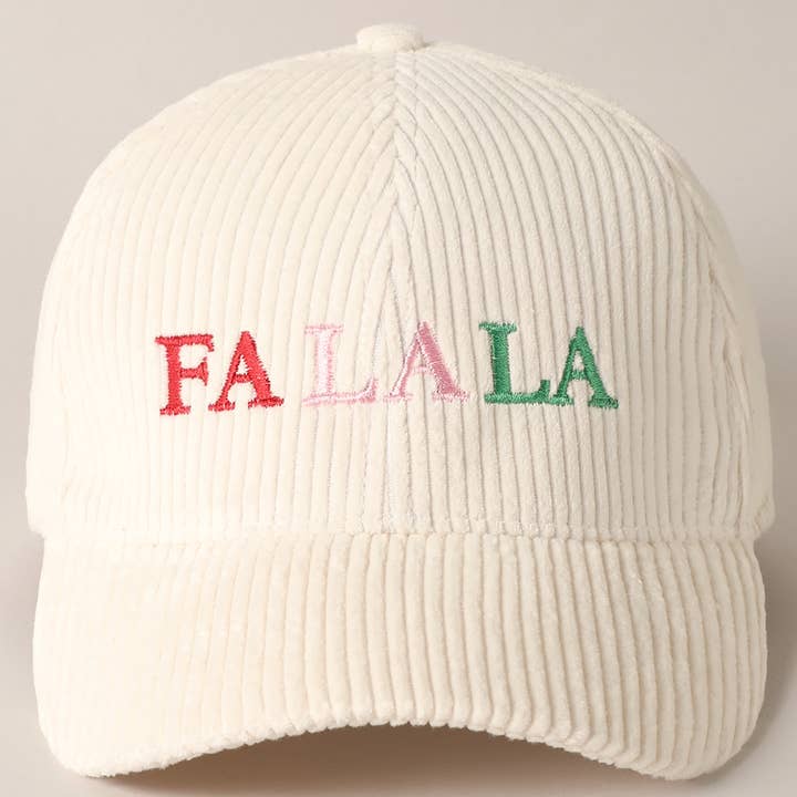 Falala Embroidered Corduroy Hat
