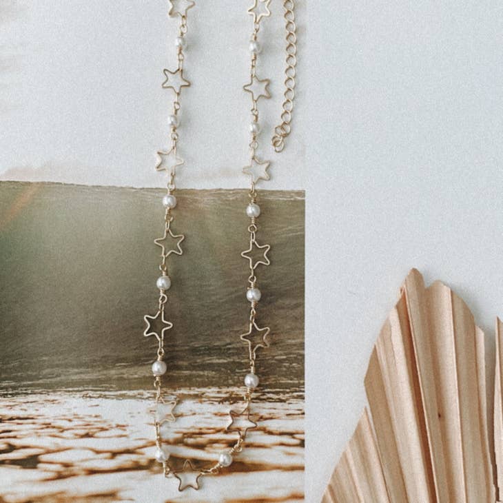Highway Hippie Pearls & Stars Necklace