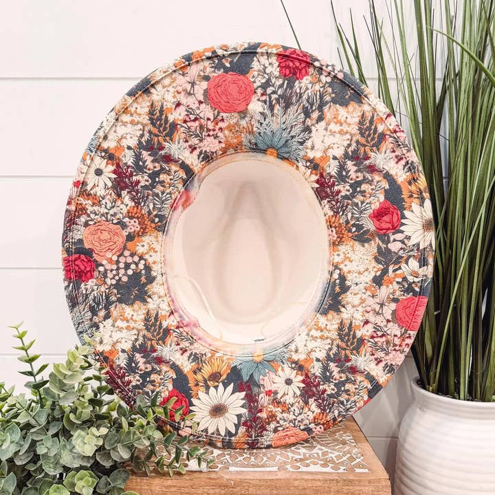 Floral Print Hat