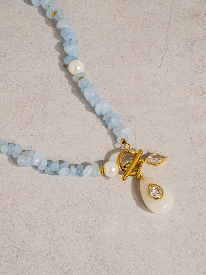 Cercey Stone Charm Necklace