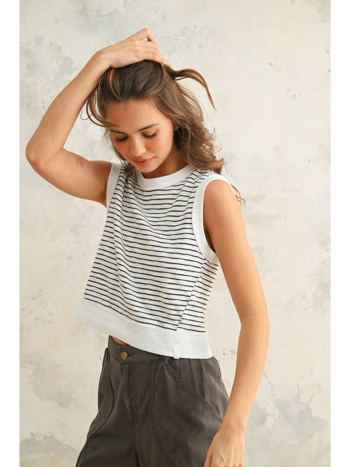 Miou Muse Striped Top
