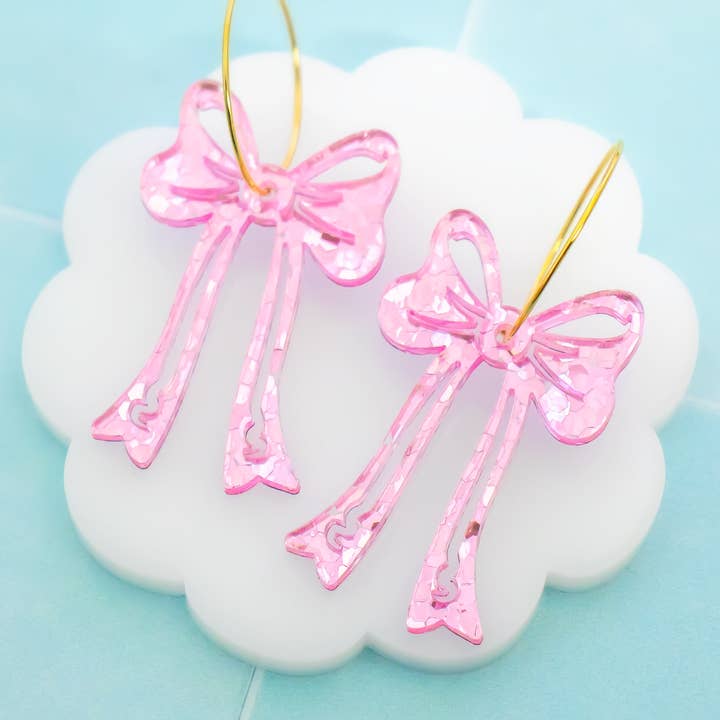 Momenti Di Vita Acryllic Bow Earrings