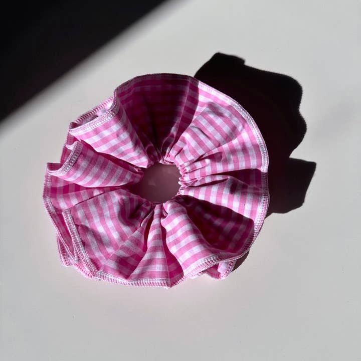 Giant Plaid Scrunchie