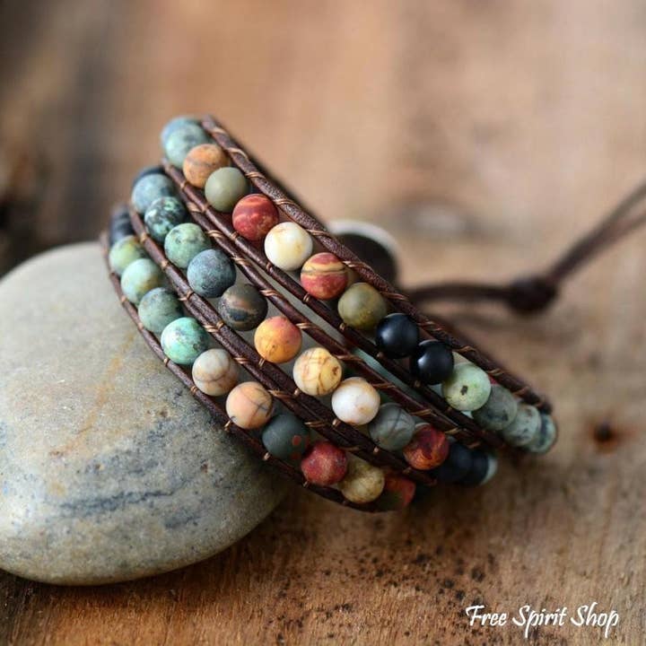 Free Spirit Natural Love Wrap Bracelet