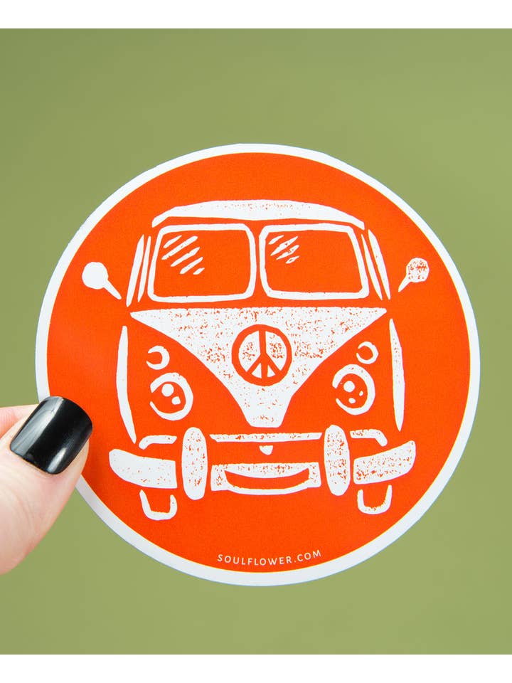 Hippie Bus Sticker