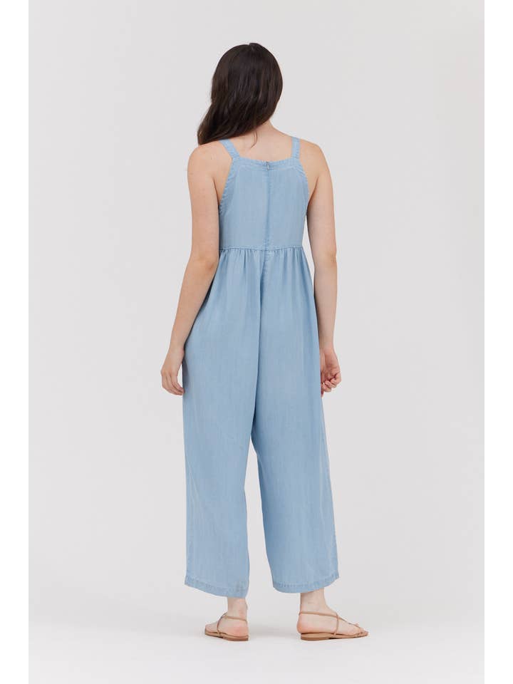 Grade & Gather Chambray Jumpsuit