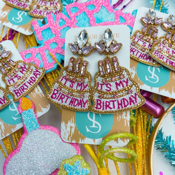 Taylor Shaye Birthday Barbie Cake Earrings