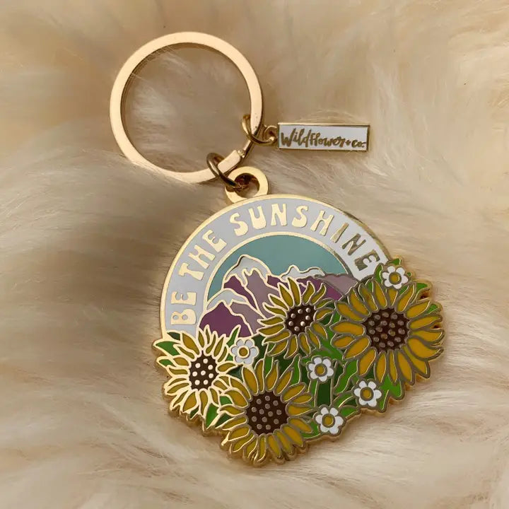 Be The Sunshine Enamel Keychain