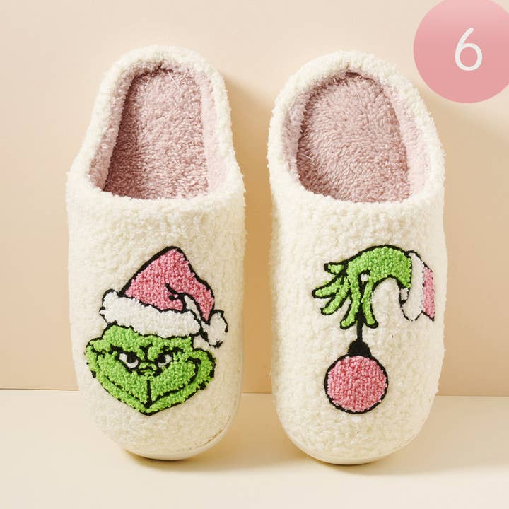 Christmas Grinch Slippers