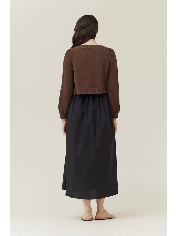 Grade & Gather Knit Crop Cardigan