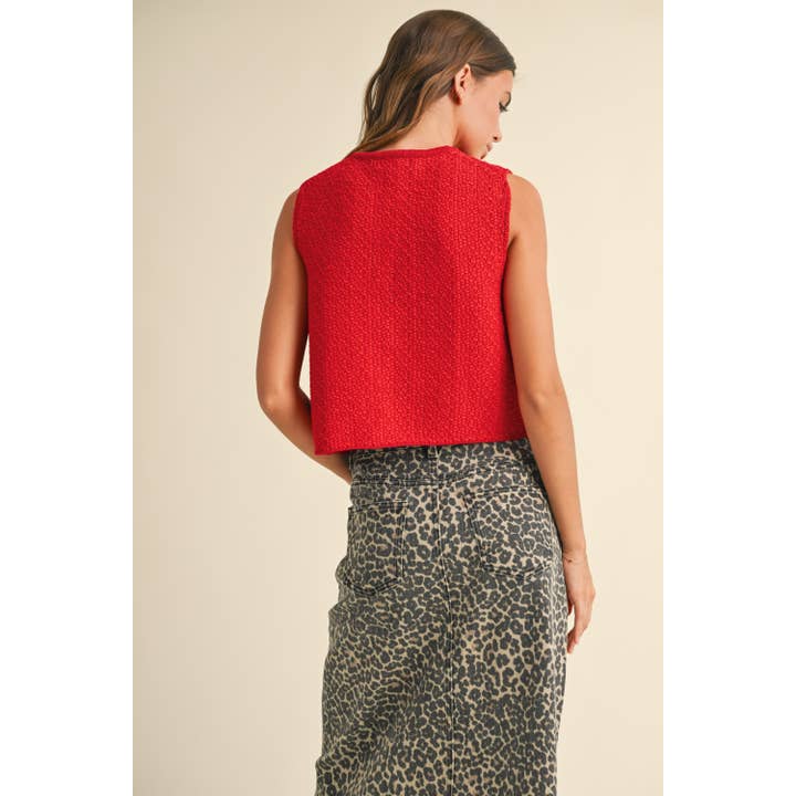 Miou Muse Knitted Front Tie Cardigan