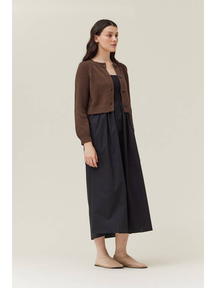 Grade & Gather Knit Crop Cardigan