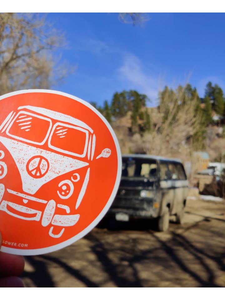 Hippie Bus Sticker