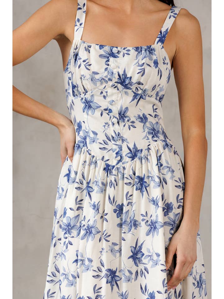 Storia Floral Midi Dress
