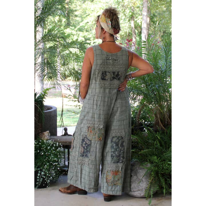 Jaded Gypsy Cobblestone Walks Overalls