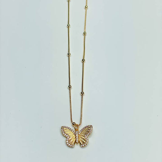 Taylor Shaye Laura Butterfly Necklace