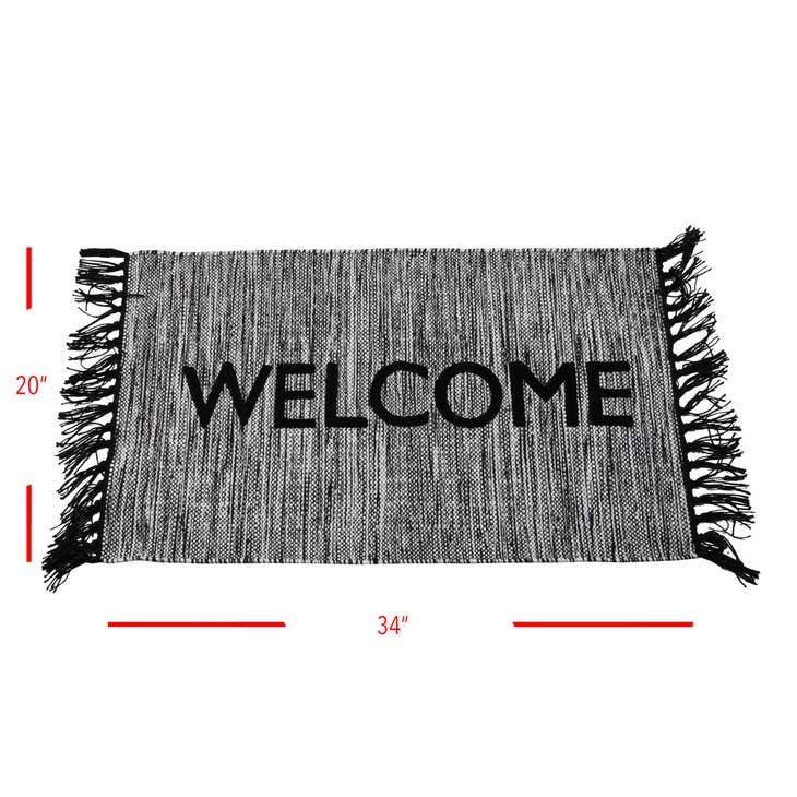 Hand Woven Outdoor Welcome Rug