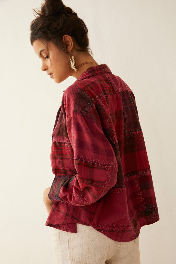 Myra Emma Dawn Patchwork Shacket